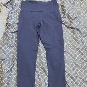 Large nylon spandex stretch pants periwinkle blue leggings